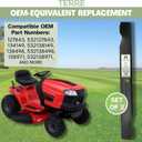 Terre Products, 2 Pack High Lift Lawn Mower Blades, 42 Inch Deck, Compatible with Craftsman LT1000, Ariens, Husqvarna, Poulan, Snapper, Sears, Replacement for 138971, 134149, 138498, 532138971