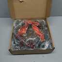 DiliComing 16-Inch Pre-Lit Winter Wreath - Large Christmas Door Wreath, Front Door & Window Decorations (Led Red)