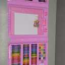 208-piece Drawing Set with Colored Pencils, Crayons, and Watercolors - a Stationery and Drawing Set.(208Pink)