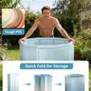Portable Bathtub for Adults, Freestanding Bath Tub for Shower | Collapsible, Hot Ice Bath Tubs with Thickened Thermal Foam to Keep Temperature, PVC Outdoor Soaking Tub, Home SPA, 80*65CM