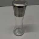 Restaurantware Vetri 6.3 Ounce Kitchen Salt And Pepper Shaker 1 Table Salt Shaker With Lid - Clear Finish Glass Pepper Shaker Refillable Diswashable