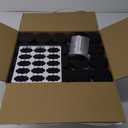 40 Pack Plastic Jars with Lids, Gencywe 8 oz Clear Slime Cosmetics Containers with Pen and Labels, Leakproof Storage Jars, PET Empty Jars with Black Lids for Kitchen Cookie Candy Spices Dry Food Cream