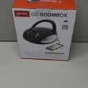 GPX, Inc. Portable Top-Loading CD Boombox with AM/FM Radio and 3.5mm Line in for MP3 Device - Black (Pack of 1)
