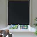 Blackout Curtains for Bedroom, Self Adhesive Indoor Blackout Blinds, No Drilling or Tools, UV Protection, Portable Roller Window Shades Cover for Living Room Office or RV Travel (26W  68" H, Black)
