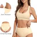 Women Underwear Seamless No Show Full Coverage Briefs Invisible High Waisted Soft Breathable Panties 6 Pack, Medium 