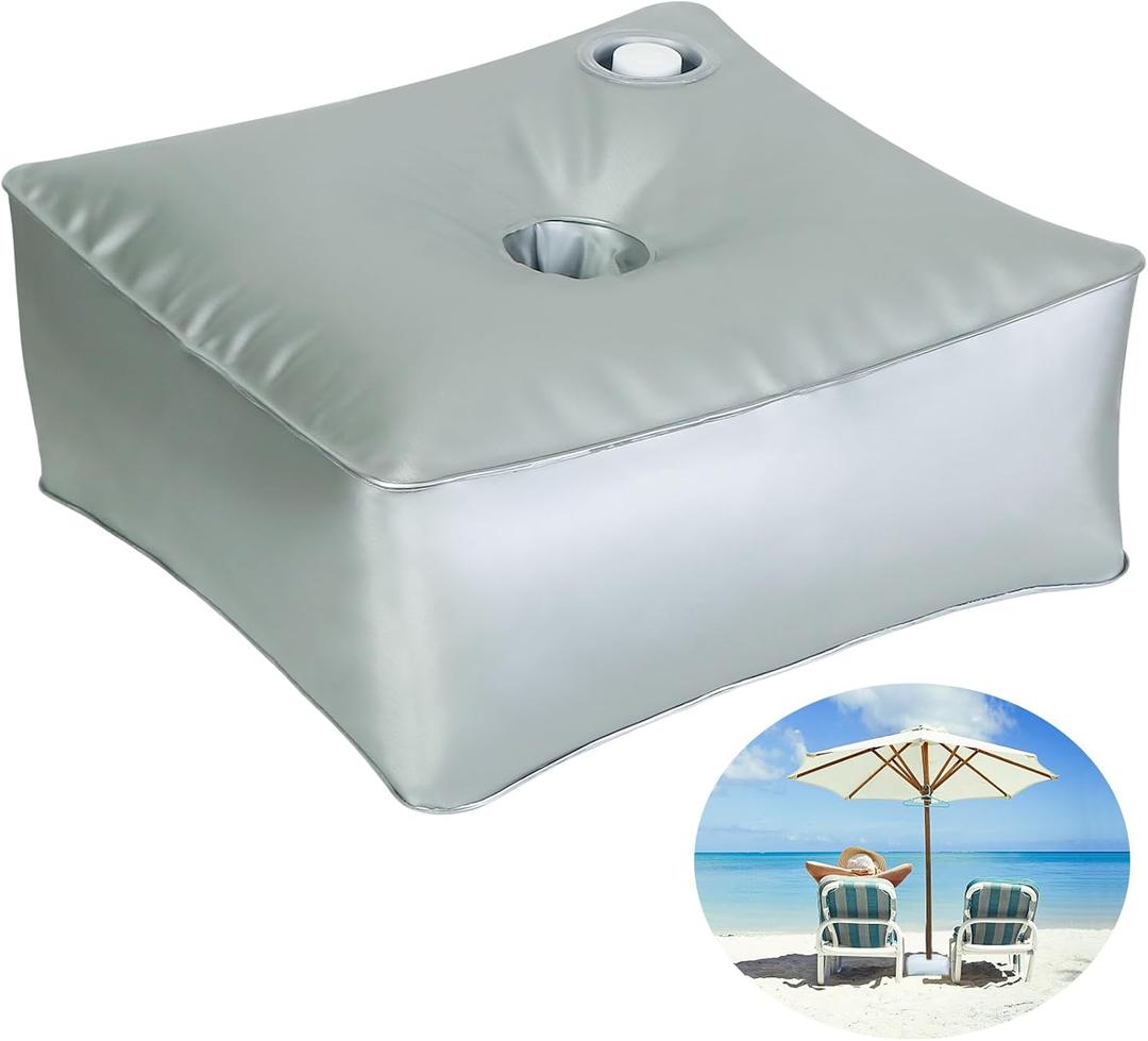 Bylion Umbrella Base Weight Water Bag Large Square Umbrella Base Portable Heavy Duty Water Weight Bag Up to 50 lbs for Outdoor Patio Umbrella Stand Cantilever Base