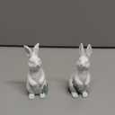 Easter Decorations for Home - Bunny Decor - Easter Bunny Statues for Indoor Tabletop Decor,Adorable Small Rabbit Figurines for Easter Table Decor,Home,Office,Gifts