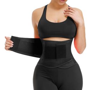 VENUZOR Waist Trainer Belt for Women - Waist Cincher Trimmer - Slimming Body Shaper Belt - Sport Girdle Belt (UP Graded) (Large, Z1-black)