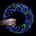 GloFX 6 Led Spinning Orbit: Pure Bliss Multicolor Pattern - Flow Rave Toy