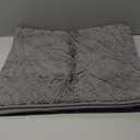 DEXI Bathroom Rugs 17x30, Extra Soft Absorbent Bath Mat, Non Slip Bathmat for Bathroom Floor, Machine Washable Rugs for Shower Floor, Dark Grey (1'5" x 2'6" (Rectangular))