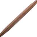 Muso Wood Decorative French Rolling Pins for Baking,Wooden Rolling Pin,Pastry Pizza Dough Roller (Walnut 15-3/4 Inch)