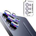 BIGFACE for Galaxy S26 Ultra Camera Lens Protector - 9H Tempered Glass & Metal Camera Cover - Durable Anti-Scratch, HD View w/Night Shoot(Colorful)