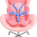 Christmas Elf Doll Accessories - Car Seat for 7-15 Inch Dolls, Air Vent Mount with Display Stand, Elf Props & Ideas for Christmas (Double Layer Grapefruit Pink)