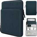 TiMOVO 8-9 Inch Tablet Sleeve Case for All-New iPad mini 7 (A17 Pro, 2024), iPad mini 6 (8.3-Inch, 2021), iPad mini 5/4/3/2/1, Protective Pouch Bag with Multiple Pockets, Indigo