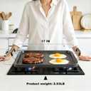 Flat Top Grill - Non-Stick Stovetop Griddle, Aluminum, Dishwasher Safe