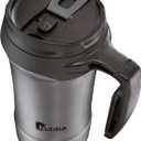 Bubba HERO Vacuum-Insulated Stainless Steel Travel Mug with Handle, 18 oz, Gunmetal
