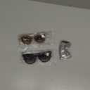 EASY READ Pack of 2 Cateye Bifocal Reading Sunglasses for Women,Fashion Outdoor Sun Readers UV Protection (Black/Brown)