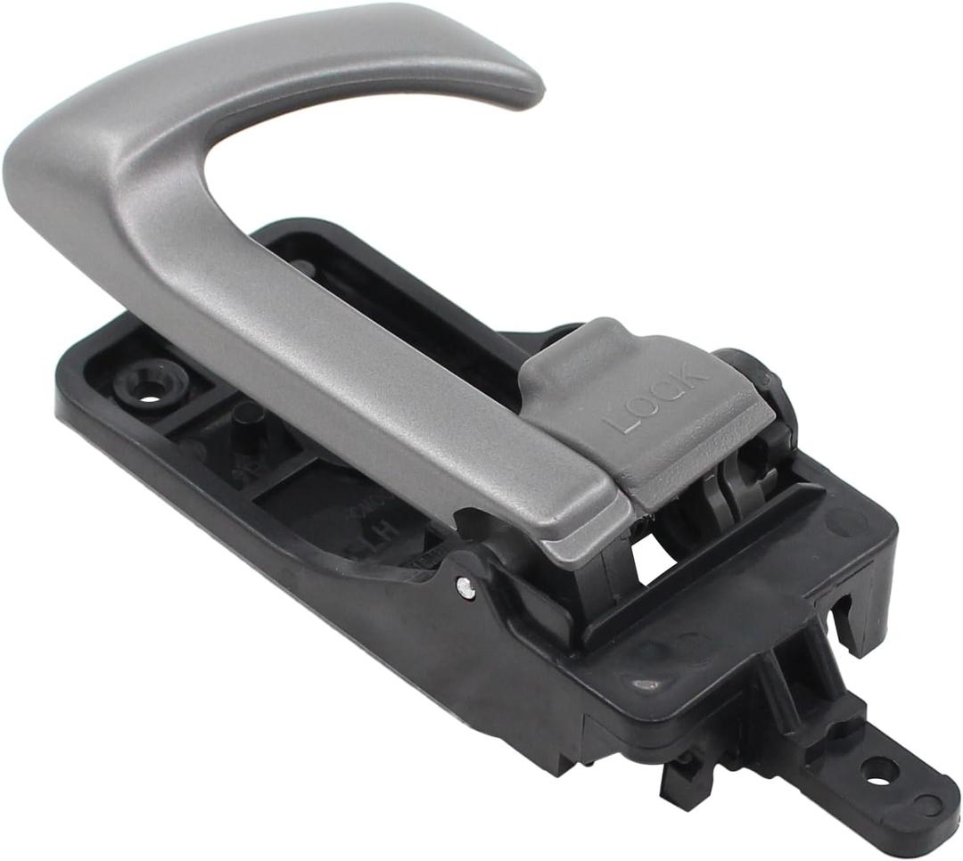 ApplianPar Gray Front or Rear Left Driver Side Interior Door Handle for Santa Fe 2007 2008 2009 2010 2011 2012
