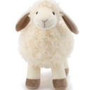 8.5" White/Cream Sheep Stuffed Animals for Boys and Girls,Soft and Adorable Lamb Plush Toys for Newborn Babies,Great Gifts on Birthday,Christmas,Baby Shower,Easter,Machine Washable