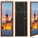 12x36 Poster Frame, 12x36 Panoramic Picture Frame, Solid Wood Poster Frame-Horizontal and Vertical Wall Hanging for Home, Exhibition, Caffe(Brown)