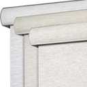 Joydeco Natural Woven Roller Shades for Indoor Windows, 46" W x 72" H Cream