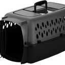 Petmate Pet Porter Dog Kennel 23", Dark Gray & Black, for Pets up to 15lbs, Made in USA
