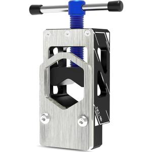 Bike Saw Guide for Road Mountain Bike Fork Steerer, Seat Post, Bicycle Handlebar, Adjustable Cut Saw Guide for Cutting