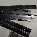 6 Pack 6 inch Heavy Duty 304 Stainless Steel Piano Hinge, Marine Grade Continuous Hinge with Holes for Cabinets, Boat & Marine Doors(Black)