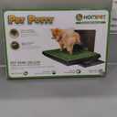 Hompet Dog Potty for Indoor or Porch, 2 Pcs Artificial Grass Training Pads with Pee Baffle, Reusable, Alternative to Puppy Pads, Portable Dog Litter Box for Small/Medium Dogs