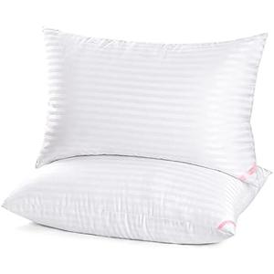 EIUE Hotel Collection Bed Pillows for Sleeping 2 Pack Queen Size，Pillows for Side and Back Sleepers,Super Soft Down Alternative Microfiber Filled Pillows,20 x 30 Inches