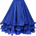 Belly Dance Skirt Halloween Tribal Chiffon Tiered Maxi Full Skirt L