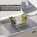 Stove Top Covers for Electric Stove, Thickened Premium Silicone Stove Mat for Glass Top Stove, 28 x 20 Glass Stove Top Cover Protector, Oven Range Top Cover, XL Dish Drying Mat (Grey)