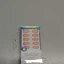 BTArtbox Press On Nails Almond - Short Gold Foil Press On Nails with Glue for Women, Semi-Transparent Soft Gel Glue On Nails in 16 Sizes - 32 Stick On Nails Kit, Gold End