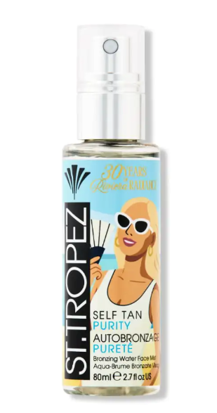St.Tropez Self Tan Purity Bronzing Water Face Mist, Natural Sunkissed Glow with Hyaluronic Acid & Antioxidants, Vegan, Natural & CrueltyFree Face Care, 2.7 Fl Oz