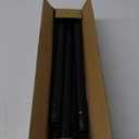 Shower Curtain Rod Adjustable 43-78 inch, 1"Diameter Spring Tension Curtain Rod No Drill, Anti-Rust Non-Slip Shower Rod, Black Shower Curtain Rod for Bathroom Tension