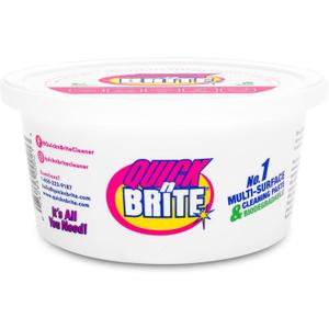 Quick 'n Brite All Purpose Cleaning Paste  Miracle Cleaner for Tough Stains, Biodegradable, Non-Toxic, Pet-Safe, Multi-Surface Stain Remover, Made in USA, 12 Oz