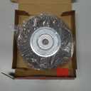 6in Wire Wheel Brush for Bench Grinder, Coarse Crimped Steel Wire 0.012" with 1/2" & 5/8" Arbor for Rust Removal - 1pack