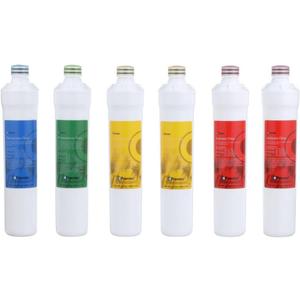 Watts Premier Annual RO Pure 6-Pack Filtration Kit for Zero/Pure Plus Reverse Osmosis System, Push Button Water Filter Replacement, 2 Sediment Filters, 2 Carbon Pre-Filters, 1 Post-Filter, Membrane