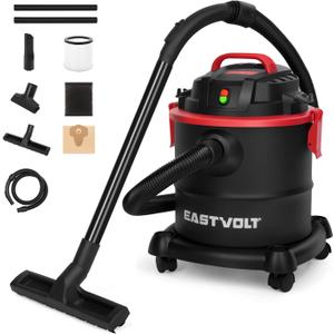 Eastvolt Wet Dry Vacuum Cleaner, 5 Gallon 5.5 Peak HP 3 in 1 Blower, Hepa Filtration Dry Wet Suction for Home, Garage, Vehicle, Workshop (K-411F)