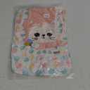Baby Girl Clothes 12 18 Months Romper Infant Ruffle One Piece Cute Cat Cartoon Dress Fall Winter Long Sleeve Outfits with Headband Pink 12-18 Months