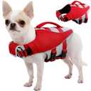 Kuoser Dog Life Jacket for Swimming & Boating, High Flotation Dog Swim Vest with Reflective Stripes & Rescue Handle, Lightweight Doggie Water Vest for Small, Medium & Large Dogs, XXL