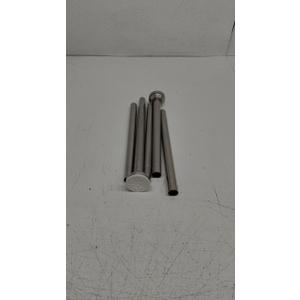 Shower Curtain Rod Adjustable Brushed Nickel Spring Tension Stainless Steel Telescoping Rod No Drilling Rods for Bathroom Closet Windows No Drilling No Slip No Rust 30 to 76 Inch