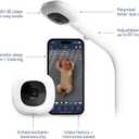 Nanit Pro Smart Baby Monitor - 1080p Wi-Fi Video Camera, 2-Way Audio, See Your Baby from Anywhere, Sound/Motion/Cry Notifications, Night Vision