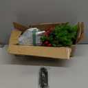 24"/2FT Tabletop Christmas Tree, Realistic-Feel Thick Artificial Mini Christmas Trees Small Christmas Tree with Lights Timer 56 Norfolk Pine Tip Pinecone Berry Burlap Base Christmas Decorations Indoor