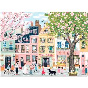 500 Piece Puzzles for Adults,Pink Garden Jigsaw Puzzle for Adults Seniors, Recycled Cardboard Puzzle 500 Piece, Challenging Game Birthday Party Activity Gift for Family Friends 20.5 * 15 inch