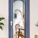 Full Length Mirror - 14'' x 48'' Arched Hanging/Leaning Mirror, Home Decor, Gold