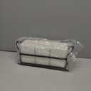 Cutlery Holder with Drain Holes, Silverware Caddy for Party Countertop, 3pcs Bins Set Utensil Holders for Spoon and Fork, White