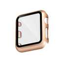 WITHit Protective Glass Cover with Integrated Bumper, Compatible with Apple Watch, 42mm (Series 1-3 only), Gold/Rose Gold – Seamless Fit, Easy Installation, Screen Protector and Bumper for Apple Watch