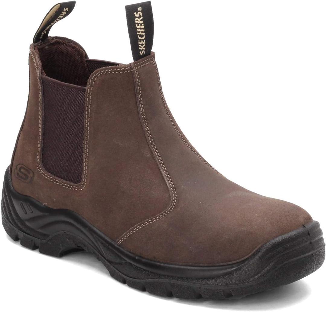 Skechers Men's Work Tapter ST Boot (11, Brown)
