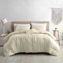 Modern Threads 4-Piece Garment-Washed Comforter Set Beck Coconut Queen
